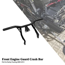 Black Highway Footpeg Engine Guard Crash Bar For Harley Electra Road Glide 09-13