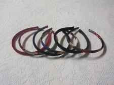 Handmade Narrow Skinny Preppy Boho Solid Floral Crushed Velvet Headband Lot 6pc