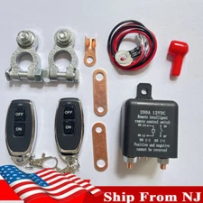 Dual Remote Control Car Wireless Remote Battery Disconnect Switch Isolator 12V