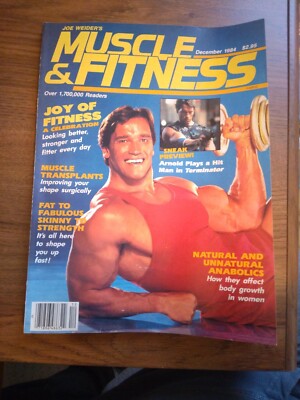 Muscle Fitness December 1984 Magazine Arnold, The Terminator Preview 