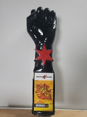 REVOLUTION BREWING Sun Crusher Hoppy Wheat IPA Chicago Beer Tap Handle Black