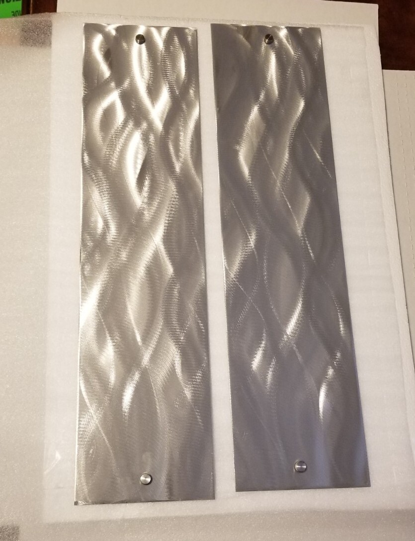 Metal wall art panel set accent Abstract Wall art, living room home