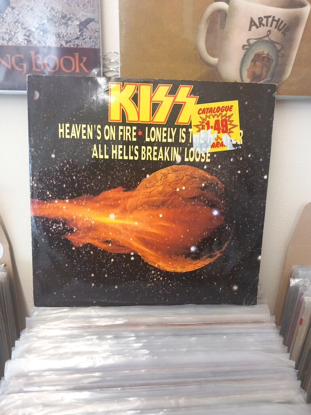  Kiss Heavens On Fire 1984 UK Vertigo Label 12 Inch 
