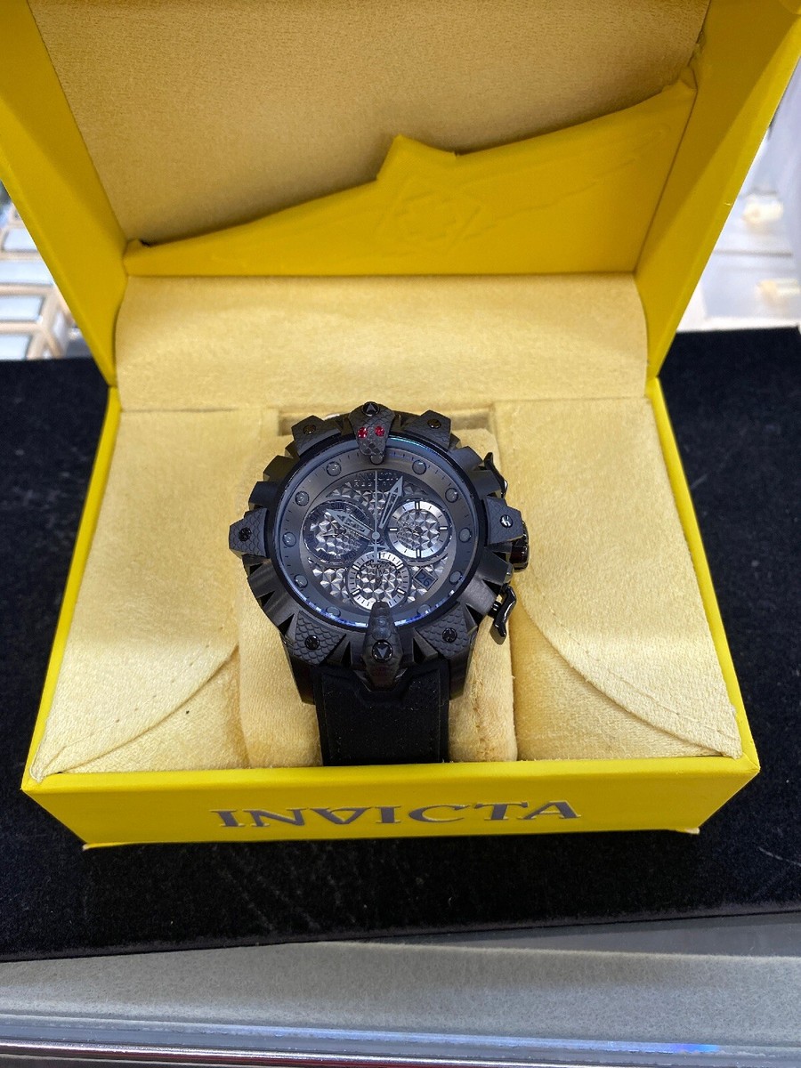 Invicta Reserve Venom Viper Triple Black Silicone 52mm. 32134 | eBay