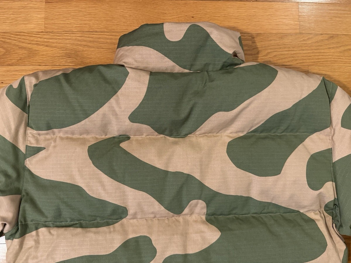 New M Nike Jordan Flight Heritage Green Camo Down Puffer Jacket 