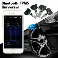 Universal Car Bluetooth TPMS Tire Pressure Monitor System 4 Internal Sensors
