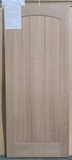 Oak External Door Cottage Arched Grooved - 3 sizes available.