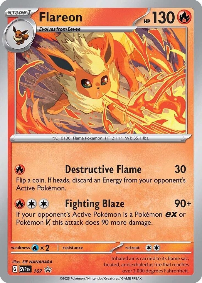 Flareon 167 Sv: Scarlet & Violet Promo Cards for sale | eBay