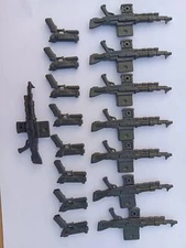 lot of 16  figure's  Accessories Guns  Weapons for  figures 6"  7"