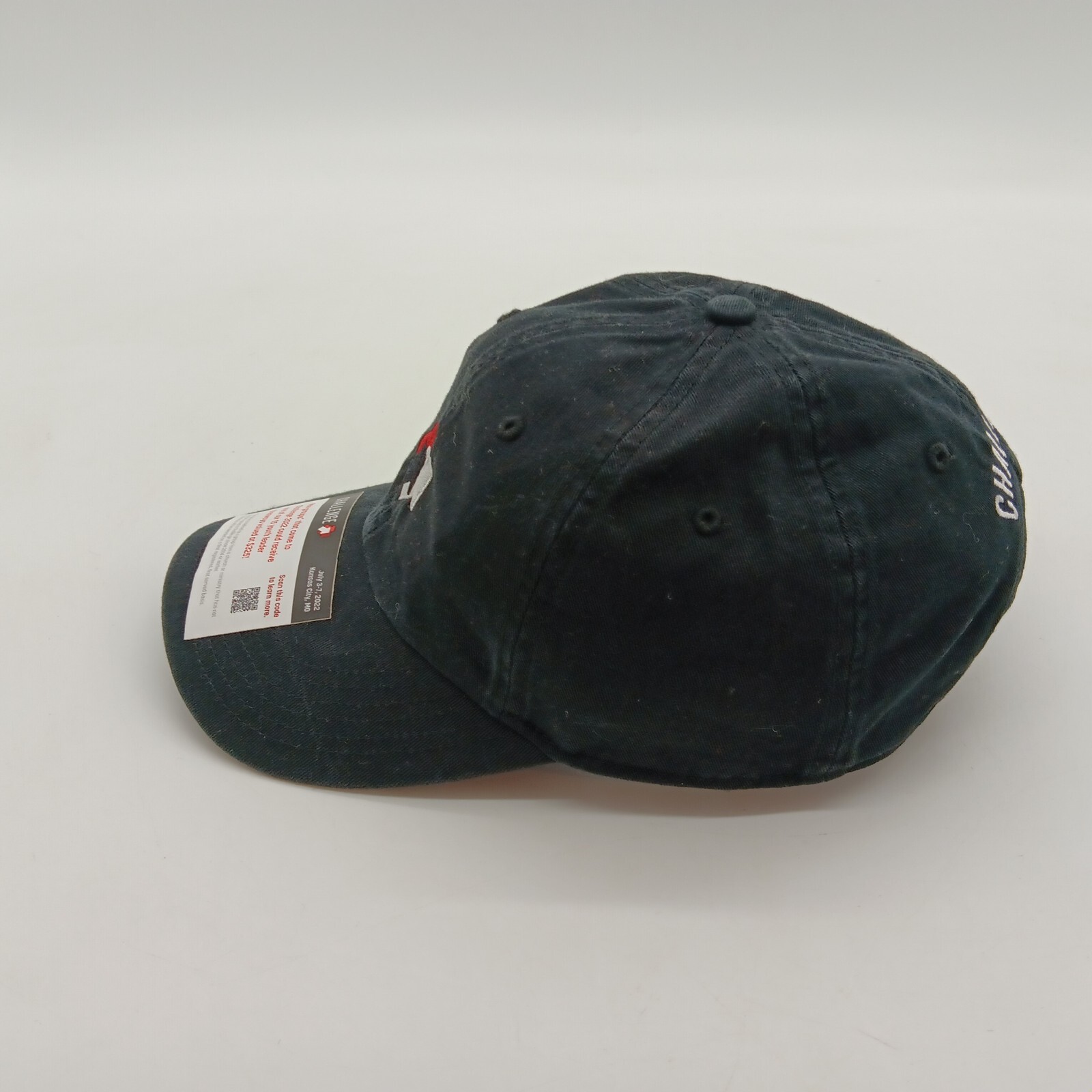 Challenge Black Baseball Cap Hat Adjustable Strap… - image 4