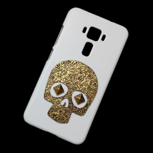 For ASUS Zenfone 3 Max 4 Pro 2 Laser Go Selfie 3D Skull Rivet Back Hard Case - Picture 6 of 7