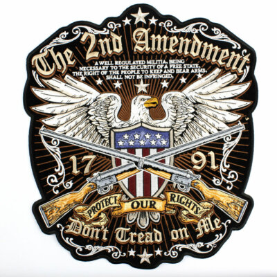 Biker 2nd Amendment Don`t Tread Eagle Adler Aufbügler Aufnäher Patch Backpatch