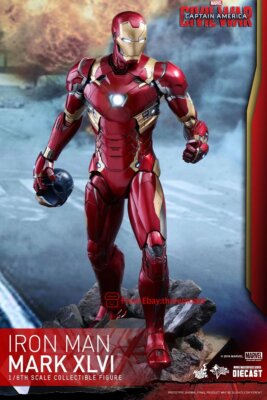 【美品】ホットトイズ アイアンマン マーク46 MMS353-D16 Marvel Iron Man Mark XLVI Sixth Scale Figure by Hot Toys