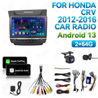 10.1'' For Honda CRV 2012-2016 Carplay Android 13 Car Radio GPS WIFI 2+64G