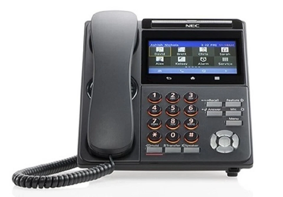 NEC DT900 Serie VOIP Touch Panel BUSINESS OFFICE IP PHONE - ITK-8TCGX-1 BK (NEW) - Image 4 of 4