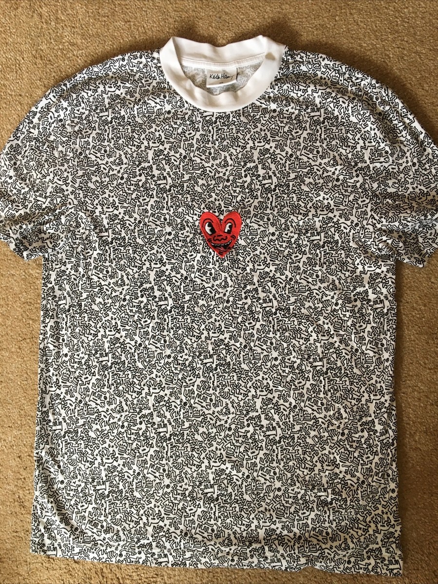 KEITH HARING T SHIRT Street X Primark 100% cotton size XS Street Art Graf