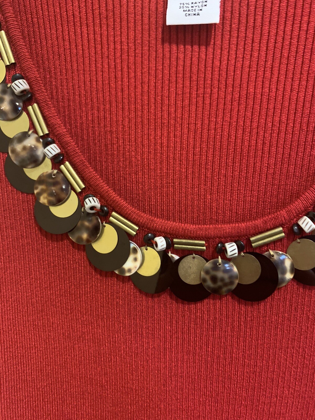 Ruby Rd Sleeveless Top Pullover Ribbed Women’s PL… - image 6