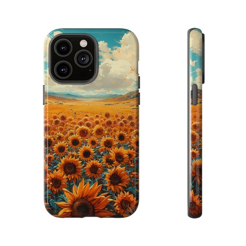 Phone Case for iPhone, Pixel, Galaxy - Sunflower Field Floral Sky Flower Cover - Picture 30 of 191