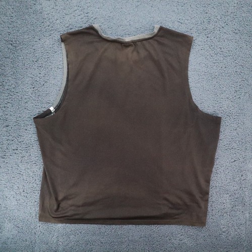 Fila Top Vest Men 7XL Grey Polyester Regular Fit Sleeveless Sport - Picture 6 of 6