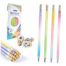 Pencils 2 Pre-sharpened Pencils Number 2 Pencils 12 COUNT Rainbow Pencils