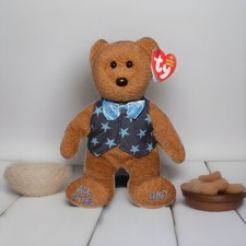 TY Beanie Baby - ALL-STAR DAD the Bear 9 inch Retired 2006 MINT NEW