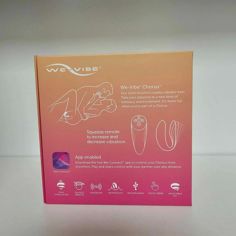 Vibrador recargable para parejas We-Vibe Chorus - Caja original - Rosa Foto 4 de 4