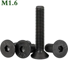 M1.6 Grade 10.9 Alloy Steel Countersunk Flat Head Hex Socket Cap Screws Bolts