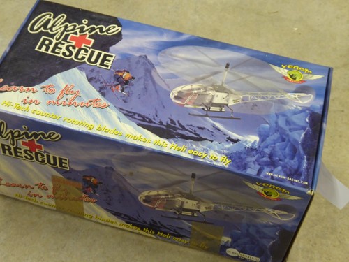 Alpine Rescue Contra Rotating Model large Helicopter indoor or outside NIB No BT