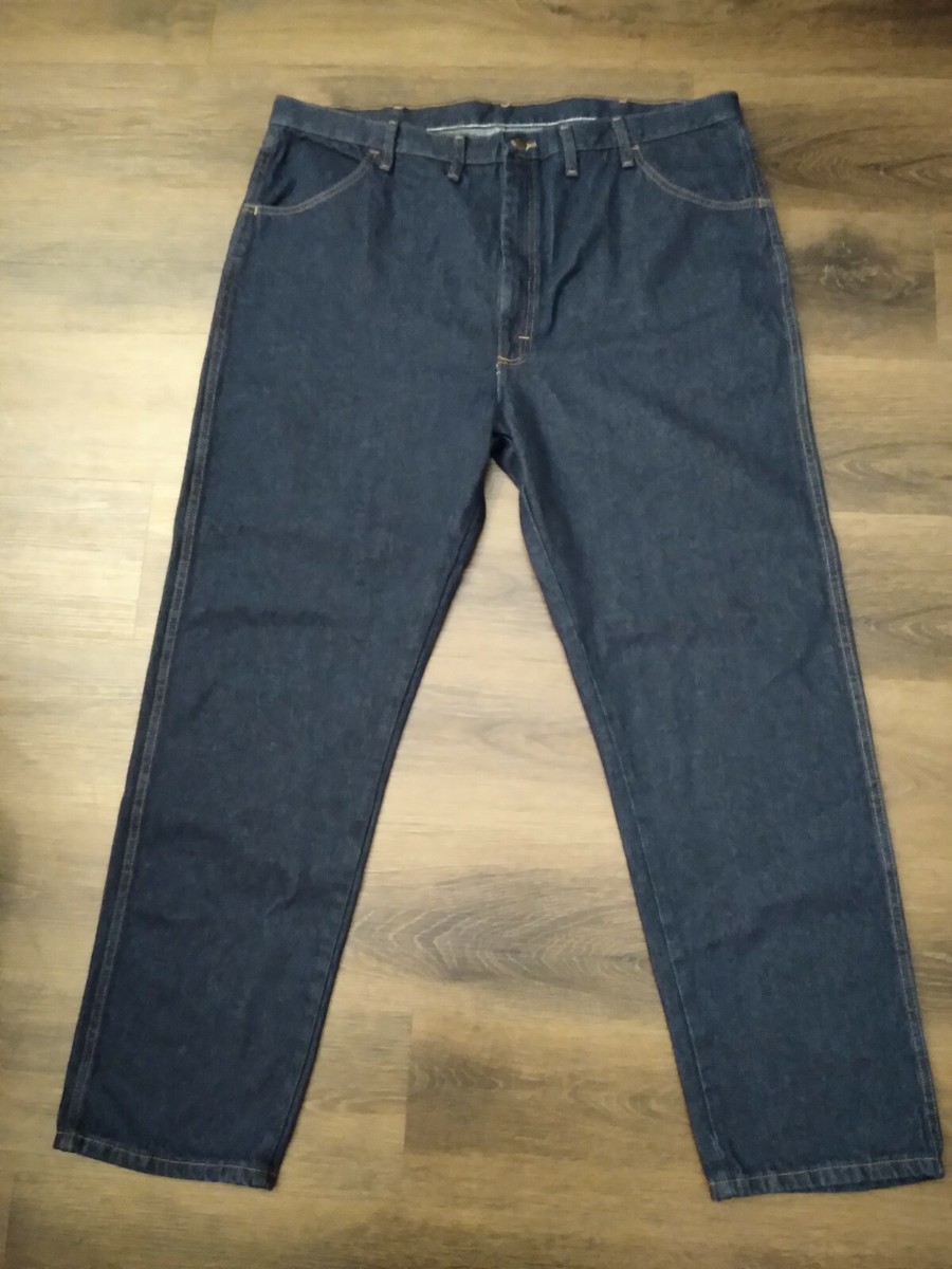 Rustler Hard Working Mens Jeans Blue Size 44x32 Regular Fit