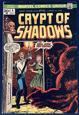 Crypt of Shadows #4 (1973) John Romita-Cover - Marvel Comics Horror - FN