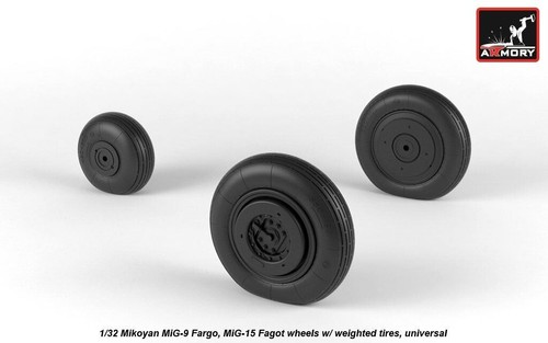 Armory Models AR AW32014 Scale 1:32 Mikoyan MiG-bis Fagot (late) Fresco wheels - Picture 8 of 24