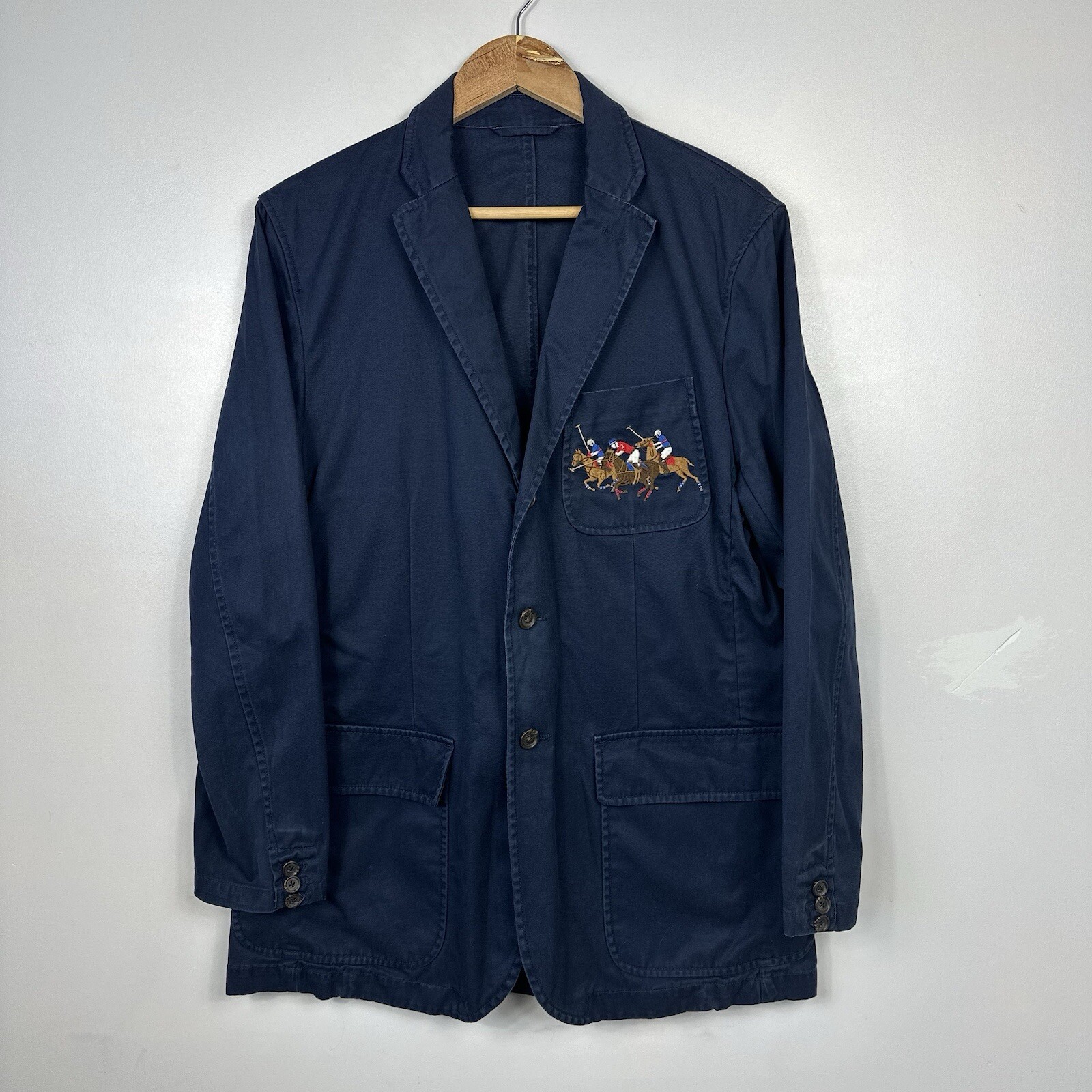 Polo Ralph Lauren Chore Giacca Blazer Big Pony Rara Blu Navy Uomo Medium