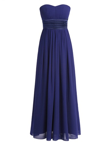 Women Strapless Dress Formal Wedding Cocktail Evening Prom Gown Party Bridesmaid - Picture 28 of 90