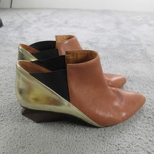 United Nude Boots Womens Size 9 Brown Gold Le...