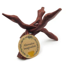 Alternative Imagination Wooden Tripod Stand - 8 Inch Display Stand For Home D...