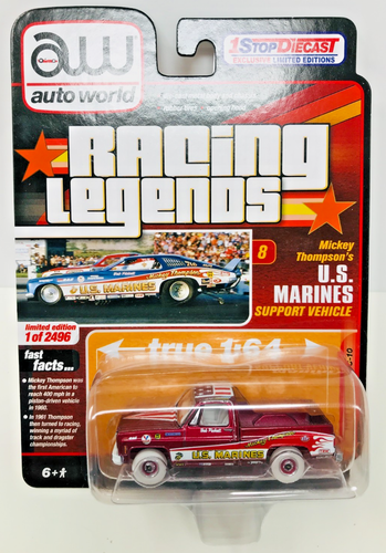 AUTO WORLD RACING LEGENDS 1 STOP EXCLUSIVE US MARINES ULTRA RED CHASE 1 ...