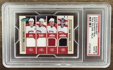 2005 Parkhurst True Colors 8 Way Relic Montreal / Boston PSA 9 - #TC-MOBO POP 1