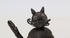 Vintage Sterling Silver Cat Figurine Stone Egg Taxco Mexico — photo 2
