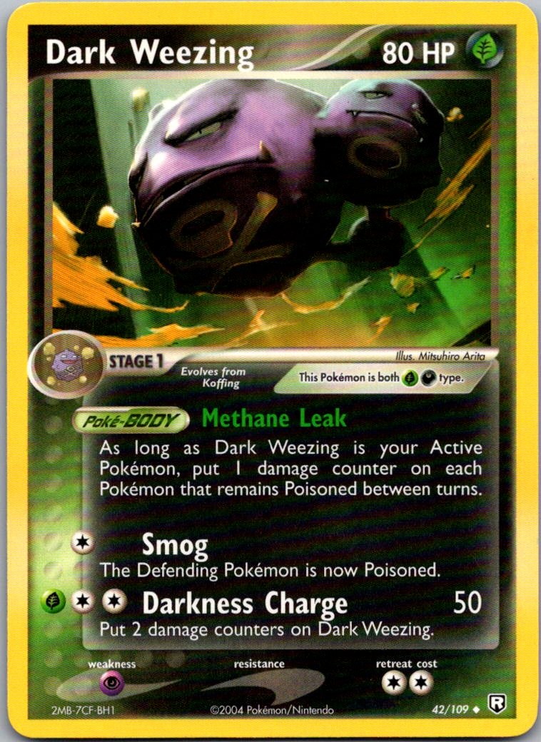 Dark Weezing Uncommon Team Rocket Returns 42/109 NM