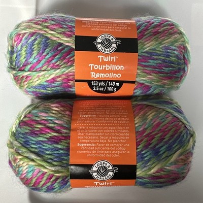 LOT of 2 TWIRL in BALLOONS by LOOPS & THREADS 153Yds 3.5oz Polyester Acrylic