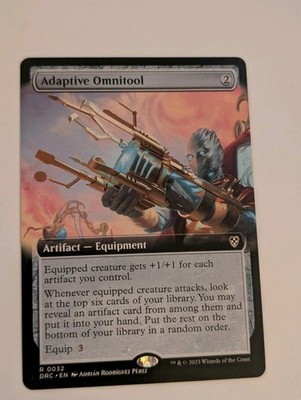 Adaptive Omnitool Extended Art Commander Aetherdrift MTG NM