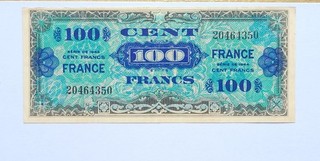 🇫🇷 100 Francs Type 1945 · sans série · TTB / VF · AMGOT