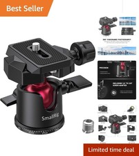Compact 360  Panoramic Ball Head Tripod for Monopods  Cameras - Max Load 4.4lbs