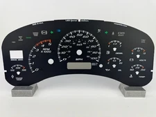 US Speedo Black Silverado/Sierra Gauge Face for Clusters 99-02 3500 Diesel