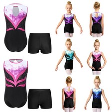 Girls Jumpsuit Yoga Leotard One-Piece Bodysuit Training Dance Rompers Ballet