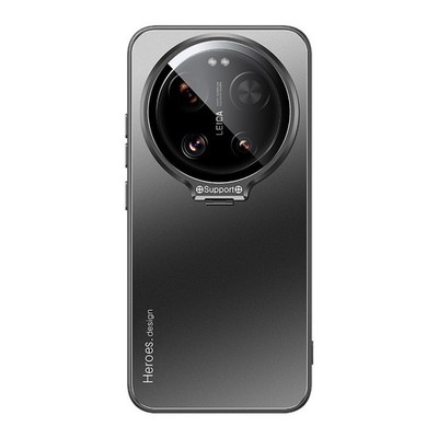Luxury Metal Camera lens Stand shockproof Phone Back case For Xiaomi 17 Ultra