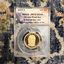2009-S James K. Polk Presidential $1 Proof ANACS PR70