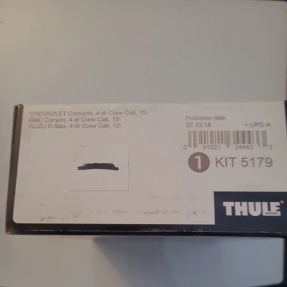 Kit de ajuste de portaequipajes de techo Thule 145179 para (2015-2022) Chevrolet Colorado, GMC Canyon Foto 2 de 2