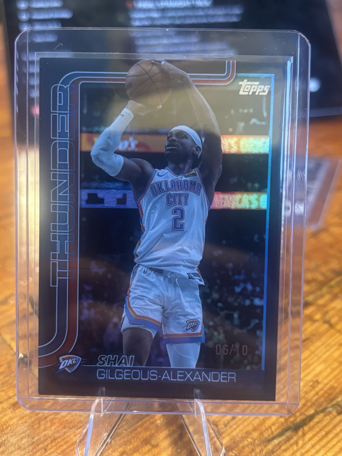 2025-26 Topps Basketball Shai Gilgeous-Alexander Black Rainbow Parallel 115 /10