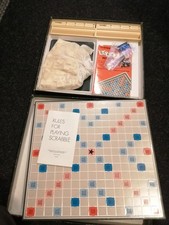 Scrabble Deluxe Turntable Board Edition Spears Games Vintage Complete Game 